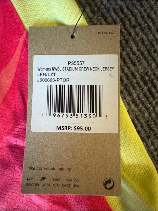 Nike Portland Thorns FC Women's Stadium Soccer Jersey Size Large New With Tags - Picture 4 of 4